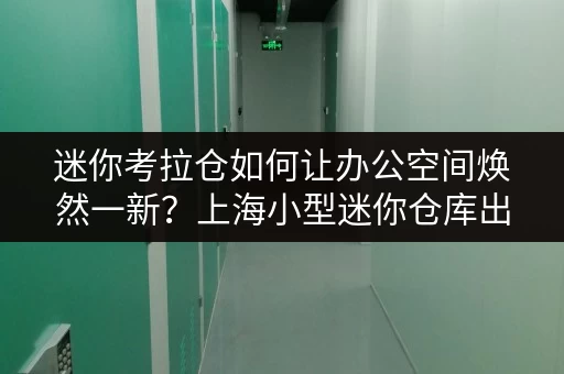 迷你考拉仓如何让办公空间焕然一新?上海小型迷你仓库出租全攻略 迷你考拉仓如何让办公空间焕然一新?上海小型迷你仓库出租全攻略