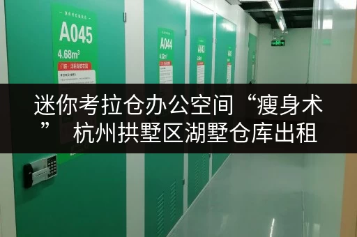 迷你考拉仓办公空间“瘦身术” 杭州拱墅区湖墅仓库出租,让办公用品存储更高效 迷你考拉仓办公空间“瘦身术” 杭州拱墅区湖墅仓库出租,让办公用品存储更高效
