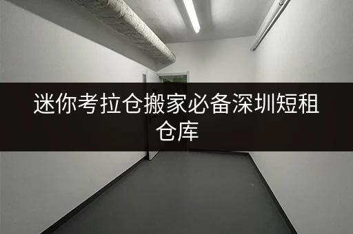 迷你考拉仓搬家必备深圳短租仓库，设备工具随存随取，告别搬家烦恼！