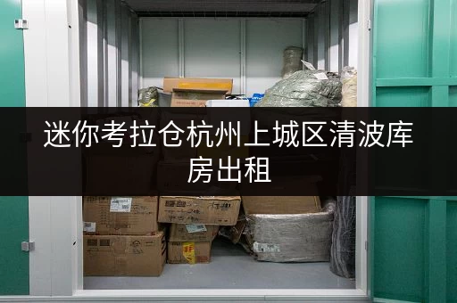 迷你考拉仓杭州上城区清波库房出租，存取便捷，全天候服务，释放生活空间！