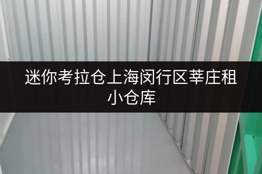 迷你考拉仓上海闵行区莘庄租小仓库,安全温控,价格透明全攻略 迷你考拉仓上海闵行区莘庄租小仓库,安全温控,价格透明全攻略