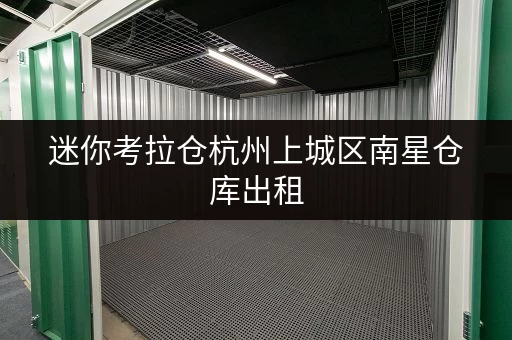 迷你考拉仓杭州上城区南星仓库出租,安全温湿监控,守护您的每一件宝贝 迷你考拉仓杭州上城区南星仓库出租,安全温湿监控,守护您的每一件宝贝