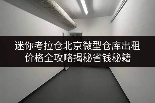 迷你考拉仓北京微型仓库出租价格全攻略揭秘省钱秘籍,告别空间焦虑! 迷你考拉仓北京微型仓库出租价格全攻略揭秘省钱秘籍,告别空间焦虑!