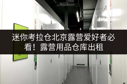 迷你考拉仓北京露营爱好者必看!露营用品仓库出租,全时段服务,轻松解决存放难题 迷你考拉仓北京露营爱好者必看!露营用品仓库出租,全时段服务,轻松解决存放难题