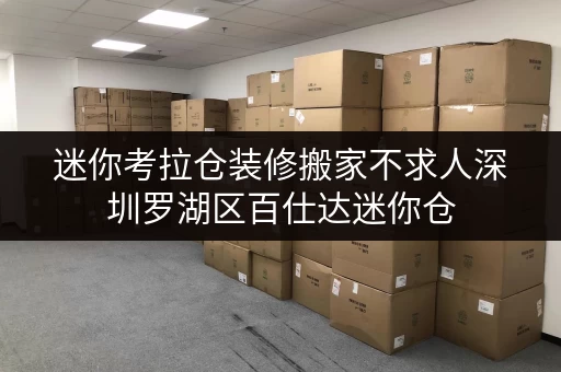 迷你考拉仓装修搬家不求人深圳罗湖区百仕达迷你仓，您的临时存储好帮手！