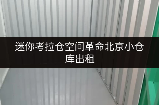 迷你考拉仓空间革命北京小仓库出租，办公用品存放新选择，释放办公空间有妙招！
