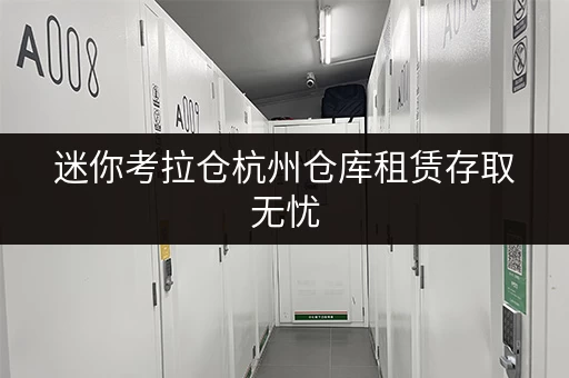迷你考拉仓杭州仓库租赁存取无忧,全时段服务,轻松释放空间压力 迷你考拉仓杭州仓库租赁存取无忧,全时段服务,轻松释放空间压力