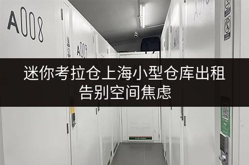 迷你考拉仓上海小型仓库出租告别空间焦虑,打造省心存储新方案 迷你考拉仓上海小型仓库出租告别空间焦虑,打造省心存储新方案