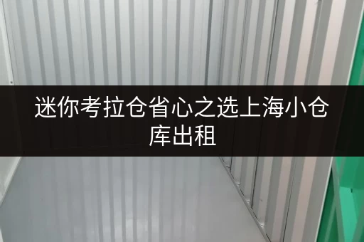 迷你考拉仓省心之选上海小仓库出租,性价比高,轻松解决货物存放难题 迷你考拉仓省心之选上海小仓库出租,性价比高,轻松解决货物存放难题