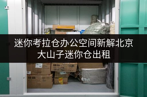迷你考拉仓办公空间新解北京大山子迷你仓出租,轻松释放办公空间 迷你考拉仓办公空间新解北京大山子迷你仓出租,轻松释放办公空间