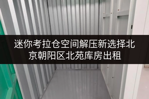 迷你考拉仓空间解压新选择北京朝阳区北苑库房出租,打造品质生活新天地 迷你考拉仓空间解压新选择北京朝阳区北苑库房出租,打造品质生活新天地