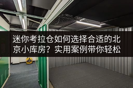 迷你考拉仓如何选择合适的北京小库房？实用案例带你轻松存好物