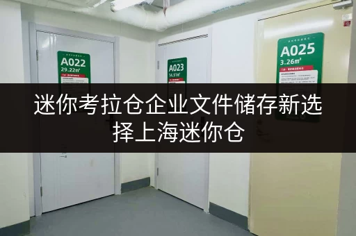 迷你考拉仓企业文件储存新选择上海迷你仓，让文件存放更省心
