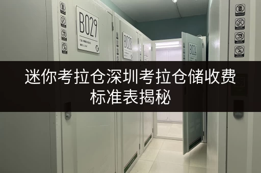 迷你考拉仓深圳考拉仓储收费标准表揭秘,家庭空间释放新选择 迷你考拉仓深圳考拉仓储收费标准表揭秘,家庭空间释放新选择
