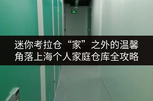 迷你考拉仓“家”之外的温馨角落上海个人家庭仓库全攻略