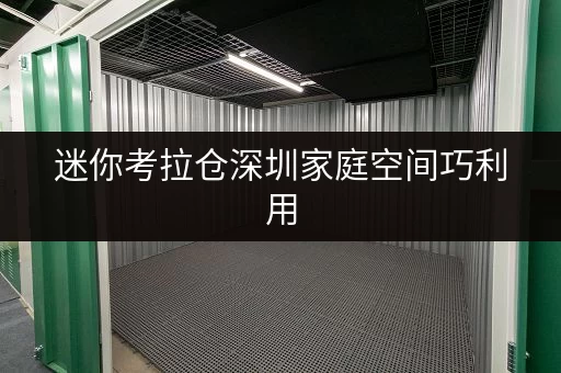 迷你考拉仓深圳家庭空间巧利用，迷你仓帮你轻松存取！