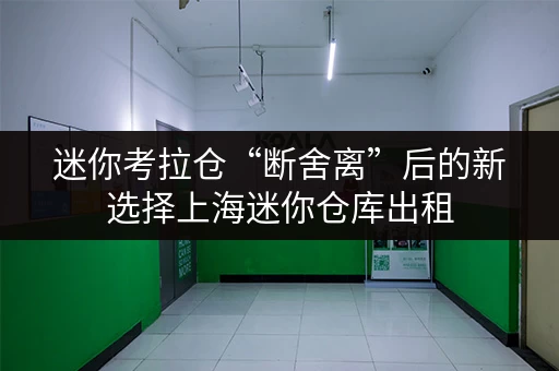 迷你考拉仓“断舍离”后的新选择上海迷你仓库出租,安全与温湿监控哪家强? 迷你考拉仓“断舍离”后的新选择上海迷你仓库出租,安全与温湿监控哪家强?