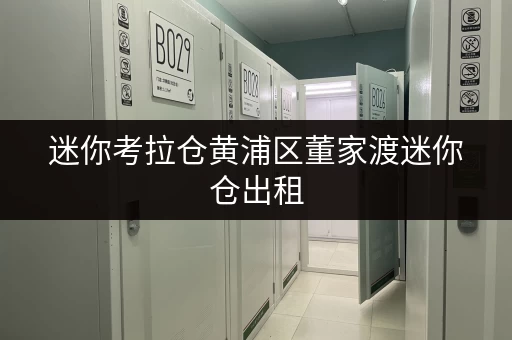 迷你考拉仓黄浦区董家渡迷你仓出租，守护您的每一件珍宝
