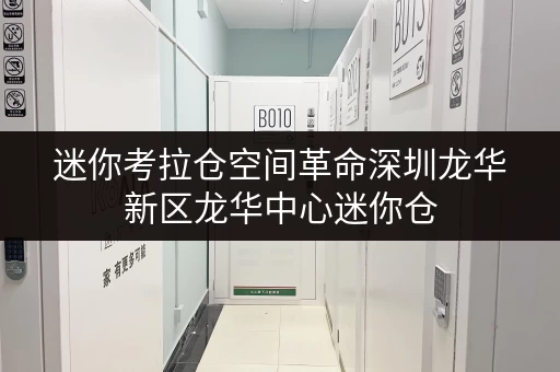 迷你考拉仓空间革命深圳龙华新区龙华中心迷你仓，释放家庭空间，提升生活品质