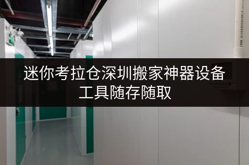 迷你考拉仓深圳搬家神器设备工具随存随取,迷你仓出租新选择! 迷你考拉仓深圳搬家神器设备工具随存随取,迷你仓出租新选择!