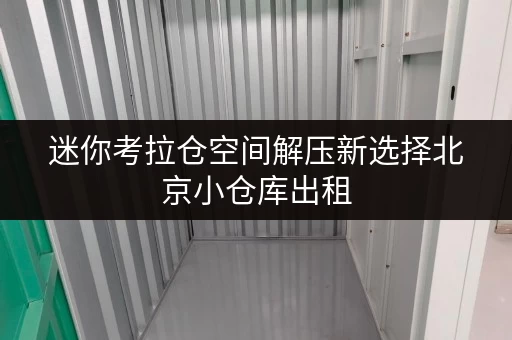 迷你考拉仓空间解压新选择北京小仓库出租,释放家庭空间,提升生活品质 迷你考拉仓空间解压新选择北京小仓库出租,释放家庭空间,提升生活品质
