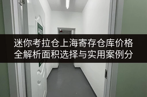 迷你考拉仓上海寄存仓库价格全解析面积选择与实用案例分享 迷你考拉仓上海寄存仓库价格全解析面积选择与实用案例分享
