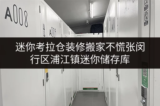 迷你考拉仓装修搬家不慌张闵行区浦江镇迷你储存库,您的临时存储好帮手! 迷你考拉仓装修搬家不慌张闵行区浦江镇迷你储存库,您的临时存储好帮手!