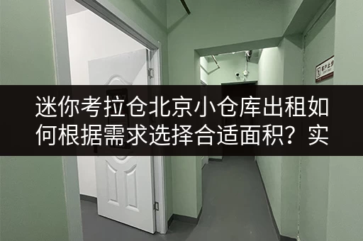 迷你考拉仓北京小仓库出租如何根据需求选择合适面积?实用案例分享 迷你考拉仓北京小仓库出租如何根据需求选择合适面积?实用案例分享