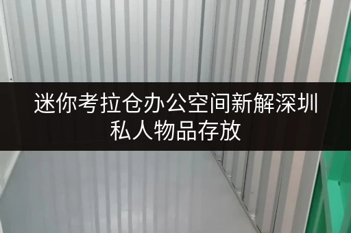 迷你考拉仓办公空间新解深圳私人物品存放,迷你仓助你打造清爽工作环境 迷你考拉仓办公空间新解深圳私人物品存放,迷你仓助你打造清爽工作环境