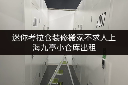 迷你考拉仓装修搬家不求人上海九亭小仓库出租,临时存储解决方案全攻略 迷你考拉仓装修搬家不求人上海九亭小仓库出租,临时存储解决方案全攻略