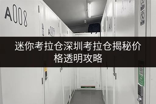 迷你考拉仓深圳考拉仓揭秘价格透明攻略,教你轻松省钱! 迷你考拉仓深圳考拉仓揭秘价格透明攻略,教你轻松省钱!