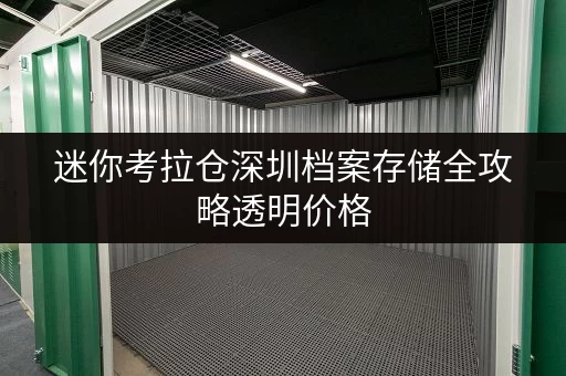 迷你考拉仓深圳档案存储全攻略透明价格,省钱秘籍大公开 迷你考拉仓深圳档案存储全攻略透明价格,省钱秘籍大公开