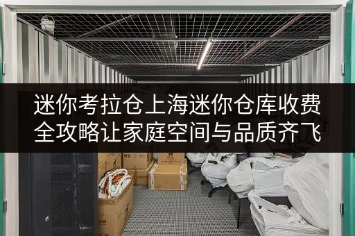 迷你考拉仓上海迷你仓库收费全攻略让家庭空间与品质齐飞