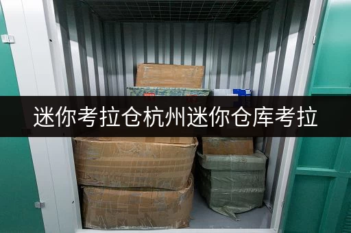 迷你考拉仓杭州迷你仓库考拉，随存随取，生活更便捷