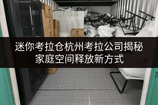 迷你考拉仓杭州考拉公司揭秘家庭空间释放新方式，品质生活从此不再拥挤