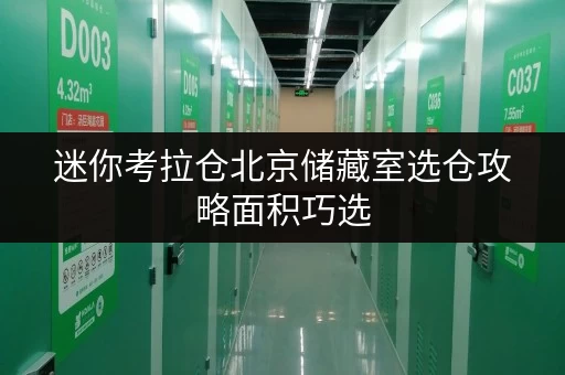 迷你考拉仓北京储藏室选仓攻略面积巧选，空间巧用，生活更舒心
