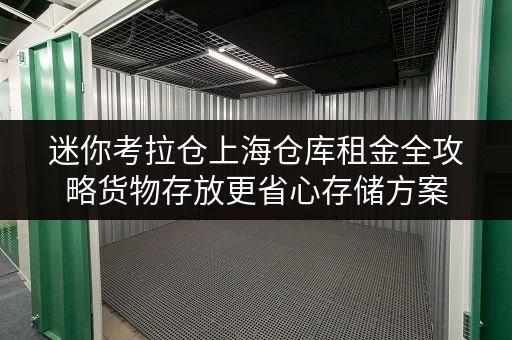 迷你考拉仓上海仓库租金全攻略货物存放更省心存储方案
