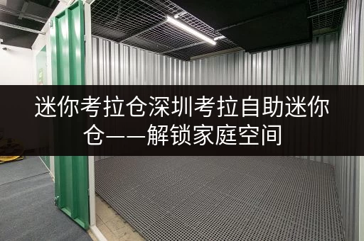 迷你考拉仓深圳考拉自助迷你仓——解锁家庭空间，提升生活品质新秘籍