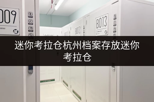 迷你考拉仓杭州档案存放迷你考拉仓，守护您的珍贵记忆