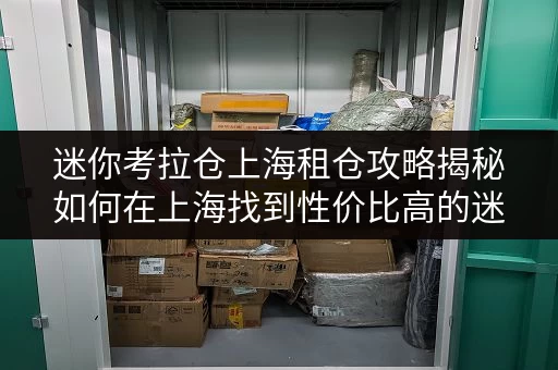 迷你考拉仓上海租仓攻略揭秘如何在上海找到性价比高的迷你仓