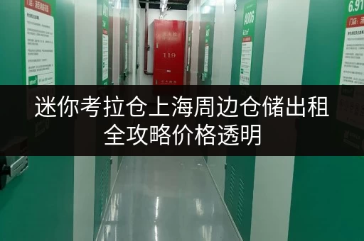 迷你考拉仓上海周边仓储出租全攻略价格透明，省钱不踩坑