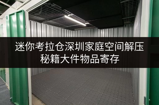 迷你考拉仓深圳家庭空间解压秘籍大件物品寄存，品质生活从此更轻松！