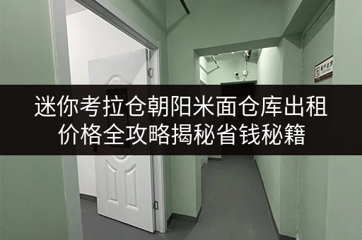 迷你考拉仓朝阳米面仓库出租价格全攻略揭秘省钱秘籍，告别仓储烦恼！
