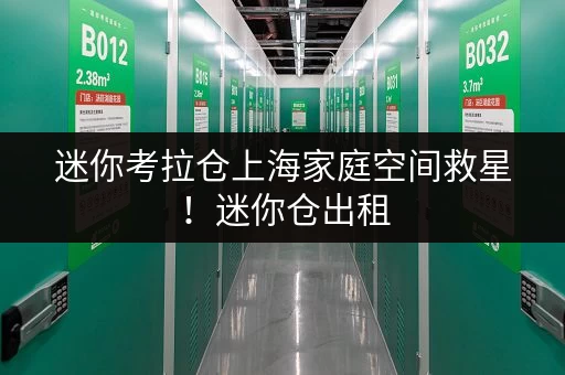 迷你考拉仓上海家庭空间救星!迷你仓出租,存取便利,全天候服务,告别收纳难题 迷你考拉仓上海家庭空间救星!迷你仓出租,存取便利,全天候服务,告别收纳难题