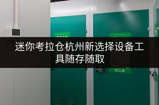 迷你考拉仓杭州新选择设备工具随存随取,迷你考拉仓打造便捷仓储新体验 迷你考拉仓杭州新选择设备工具随存随取,迷你考拉仓打造便捷仓储新体验