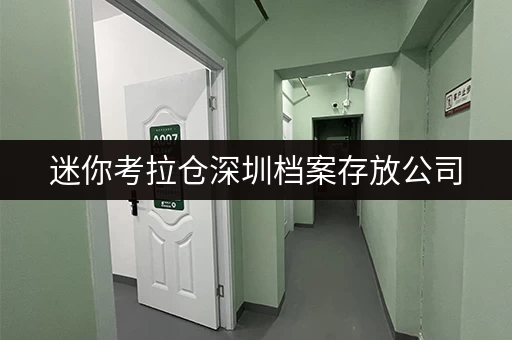 迷你考拉仓深圳档案存放公司,守护您的重要记忆 迷你考拉仓深圳档案存放公司,守护您的重要记忆