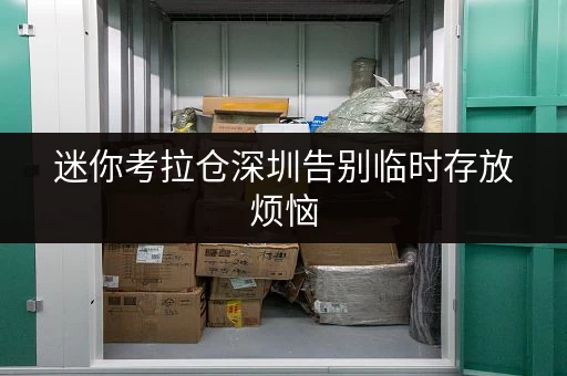迷你考拉仓深圳告别临时存放烦恼,迷你考拉仓为您量身定制货物存放省心方案 迷你考拉仓深圳告别临时存放烦恼,迷你考拉仓为您量身定制货物存放省心方案