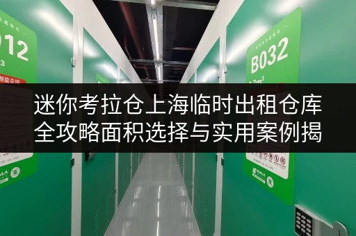 迷你考拉仓上海临时出租仓库全攻略面积选择与实用案例揭秘 迷你考拉仓上海临时出租仓库全攻略面积选择与实用案例揭秘