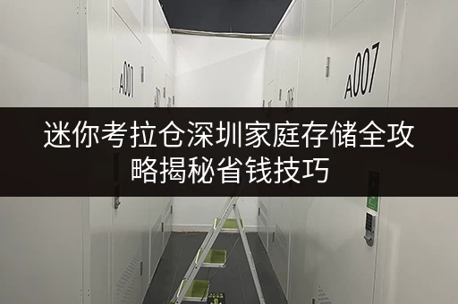 迷你考拉仓深圳家庭存储全攻略揭秘省钱技巧,让家更宽敞 迷你考拉仓深圳家庭存储全攻略揭秘省钱技巧,让家更宽敞