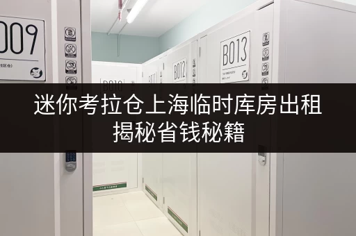 迷你考拉仓上海临时库房出租揭秘省钱秘籍,透明价格让您无忧存储 迷你考拉仓上海临时库房出租揭秘省钱秘籍,透明价格让您无忧存储